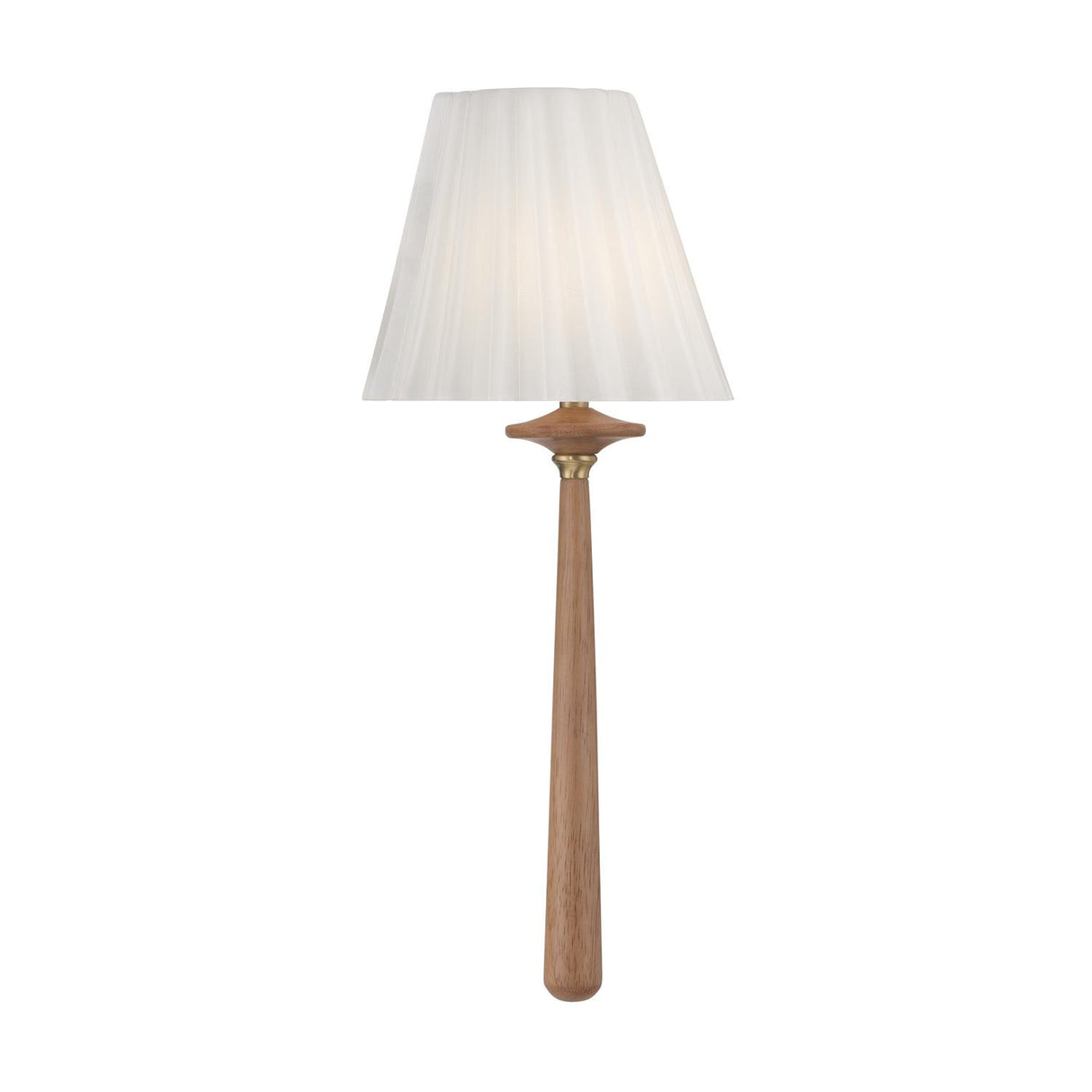 Crystorama Jules 7.5'' LED Aged Brass + Wood Sconce
