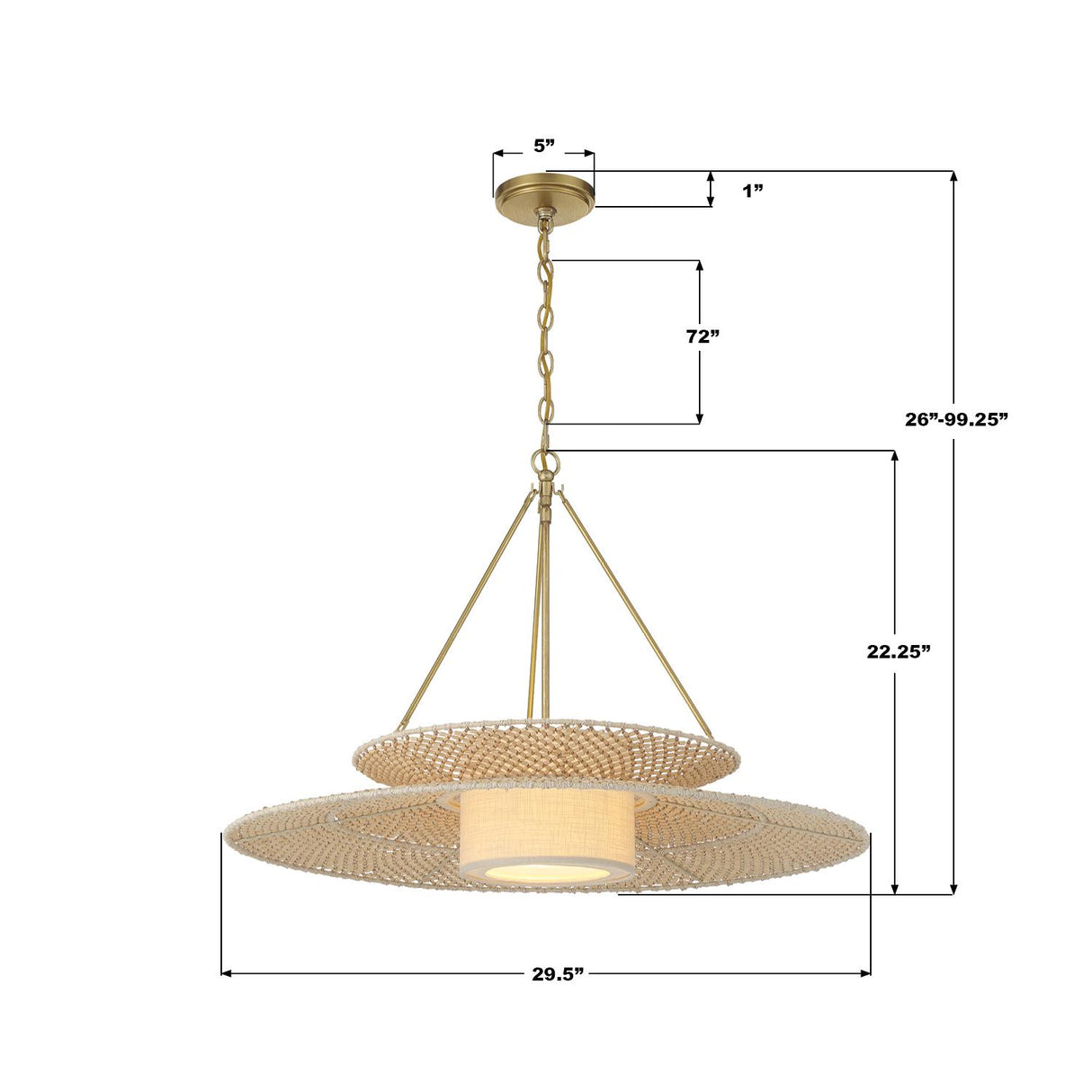 Crystorama Juniper 29.5'' Soft Gold Chandelier