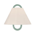Crystorama Jojo 11.75'' Vibrant Gold + Green Sconce