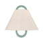 Crystorama Jojo 11.75'' Vibrant Gold + Green Sconce