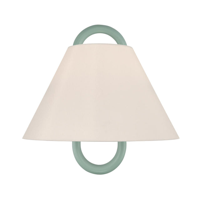 Crystorama Jojo 11.75'' Vibrant Gold + Green Sconce