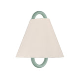Crystorama Jojo 11.75'' Vibrant Gold + Green Sconce
