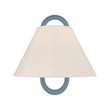 Crystorama Jojo 11.75'' Vibrant Gold + Blue Sconce