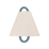Crystorama Jojo 11.75'' Vibrant Gold + Blue Sconce
