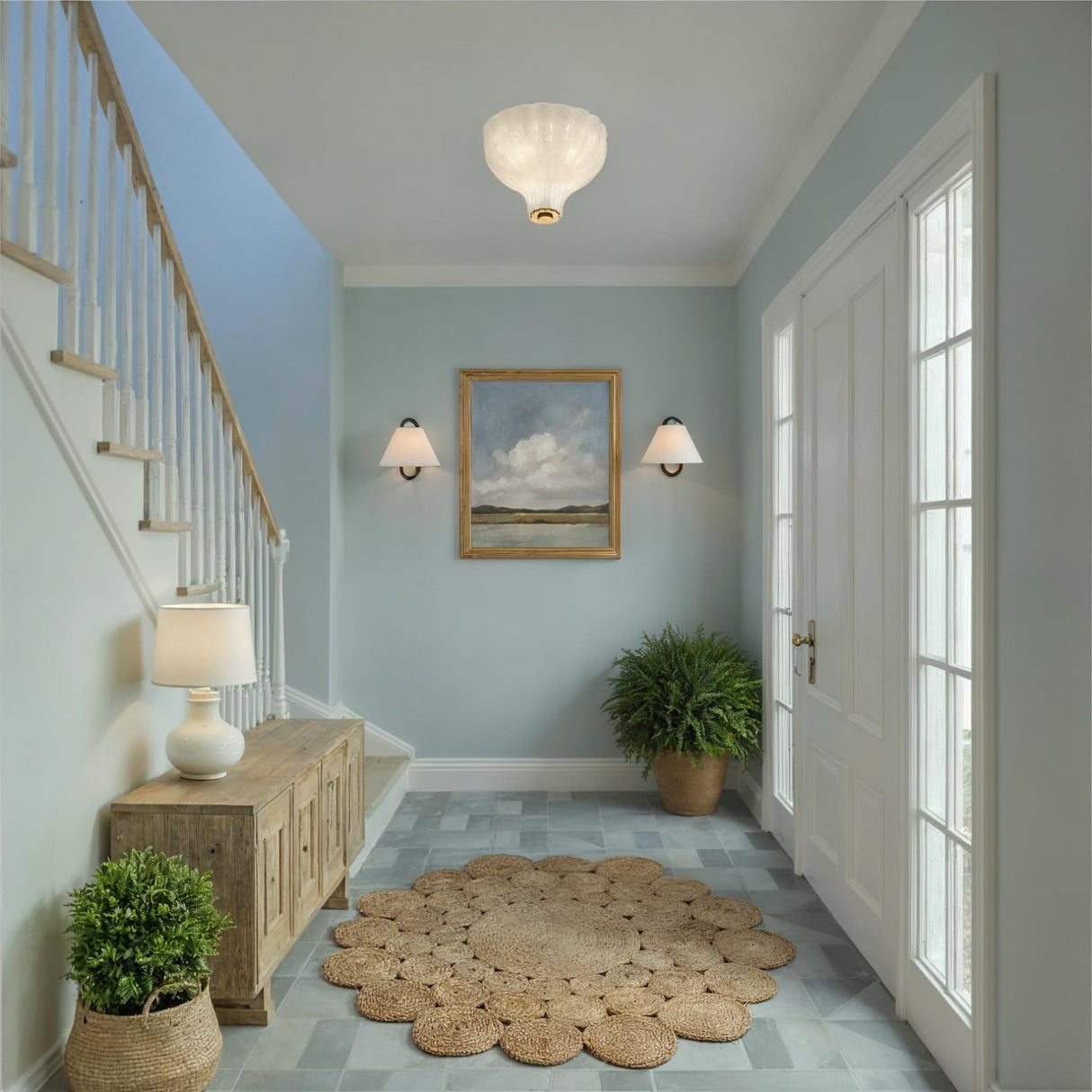 Crystorama Jojo 11.75'' Vibrant Gold + Blue Sconce