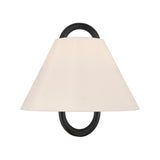 Crystorama Jojo 11.75'' Vibrant Gold + Matte Black Sconce