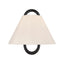 Crystorama Jojo 11.75'' Vibrant Gold + Matte Black Sconce