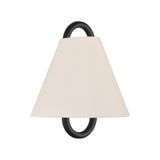 Crystorama Jojo 11.75'' Vibrant Gold + Matte Black Sconce