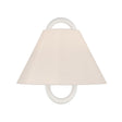 Crystorama Jojo 11.75'' Vibrant Gold + Matte White Sconce