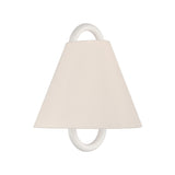 Crystorama Jojo 11.75'' Vibrant Gold + Matte White Sconce
