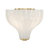 Crystorama Layton 9.75'' Luxe Gold Semi Flush Mount