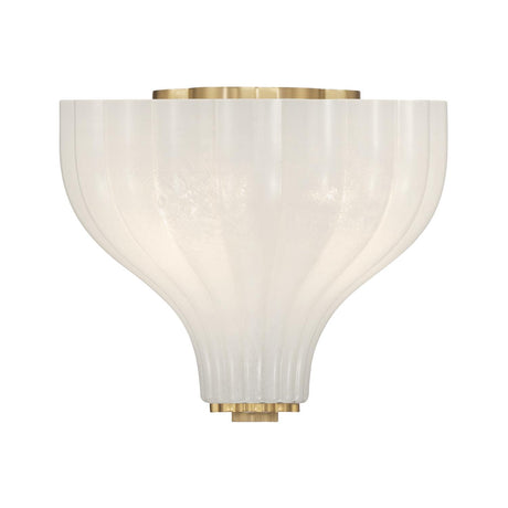 Crystorama Layton 9.75'' Luxe Gold Semi Flush Mount