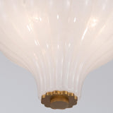 Crystorama Layton 9.75'' Luxe Gold Semi Flush Mount