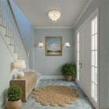 Crystorama Layton 9.75'' Luxe Gold Semi Flush Mount