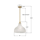 Crystorama Layton 15'' Luxe Gold Pendant