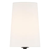 Crystorama Lena 4.5'' Black Forged Sconce