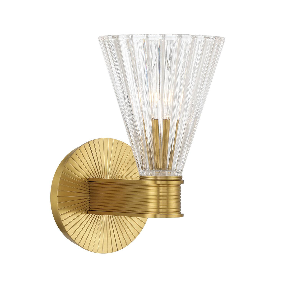 Crystorama Lotus 5.5'' Luxe Gold Sconce