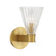 Crystorama Lotus 5.5'' Luxe Gold Sconce