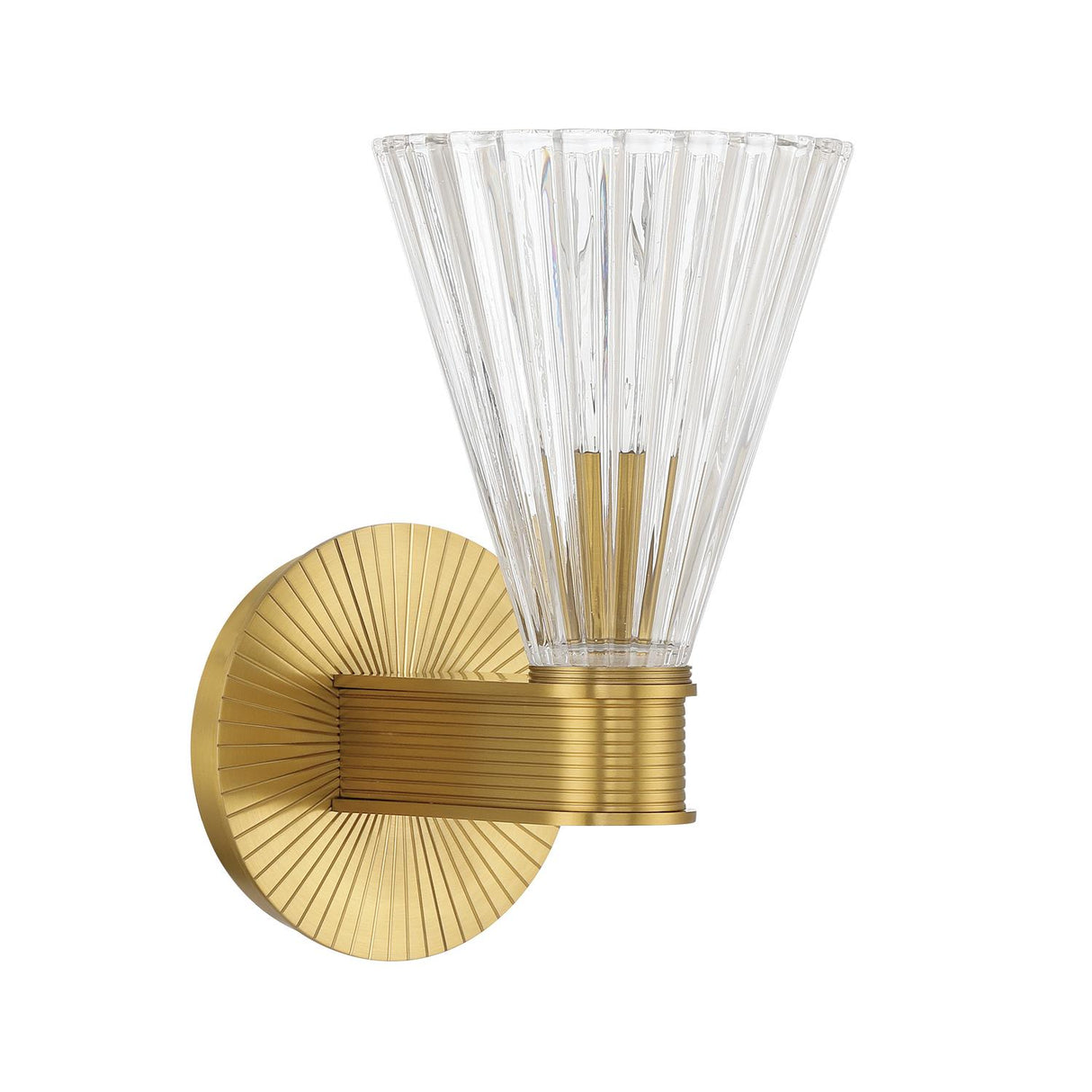 Crystorama Lotus 5.5'' Luxe Gold Sconce