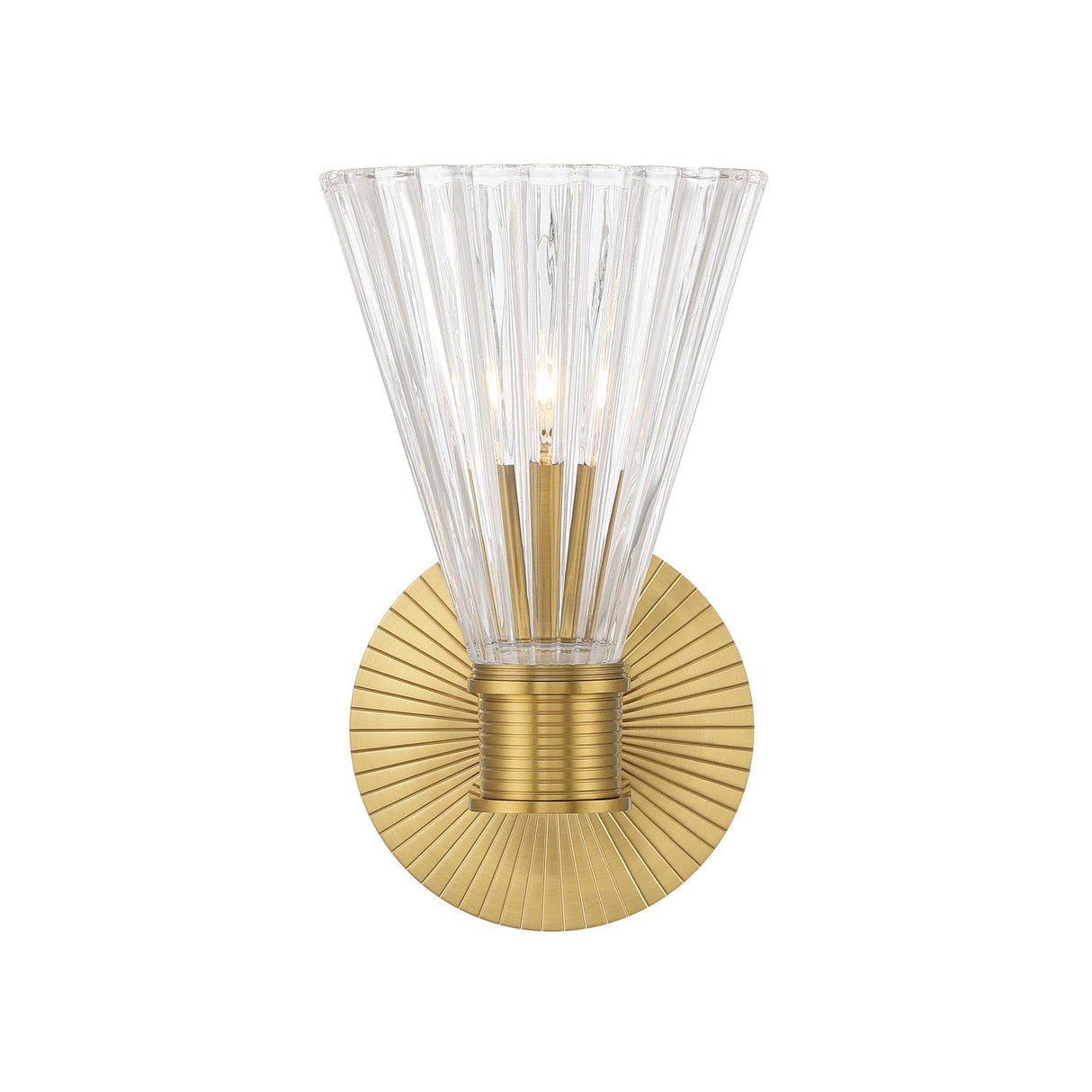 Crystorama Lotus 5.5'' Luxe Gold Sconce