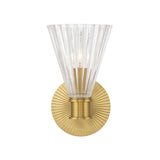 Crystorama Lotus 5.5'' Luxe Gold Sconce