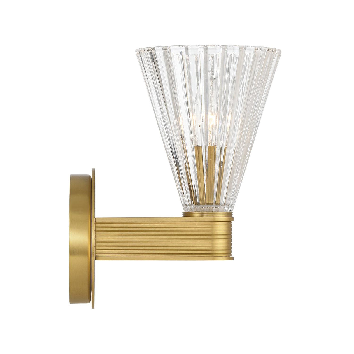 Crystorama Lotus 5.5'' Luxe Gold Sconce