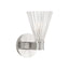 Crystorama Lotus 5.5'' Polished Nickel Sconce