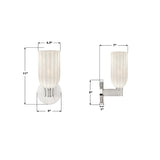 Crystorama Lotus 5'' Polished Nickel Sconce