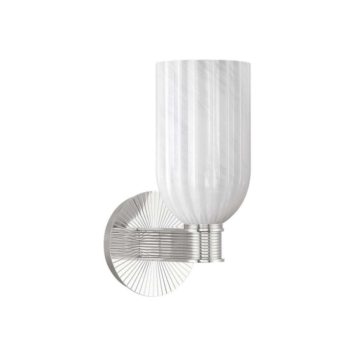 Crystorama Lotus 5'' Polished Nickel Sconce