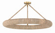 Crystorama Oakley 32'' Integrated LED Soft Gold Semi Flush Mount