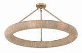 Crystorama Oakley 32'' Integrated LED Soft Gold Semi Flush Mount