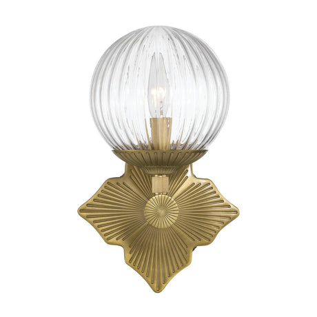 Crystorama Orly 7.5'' Aged Brass Sconce