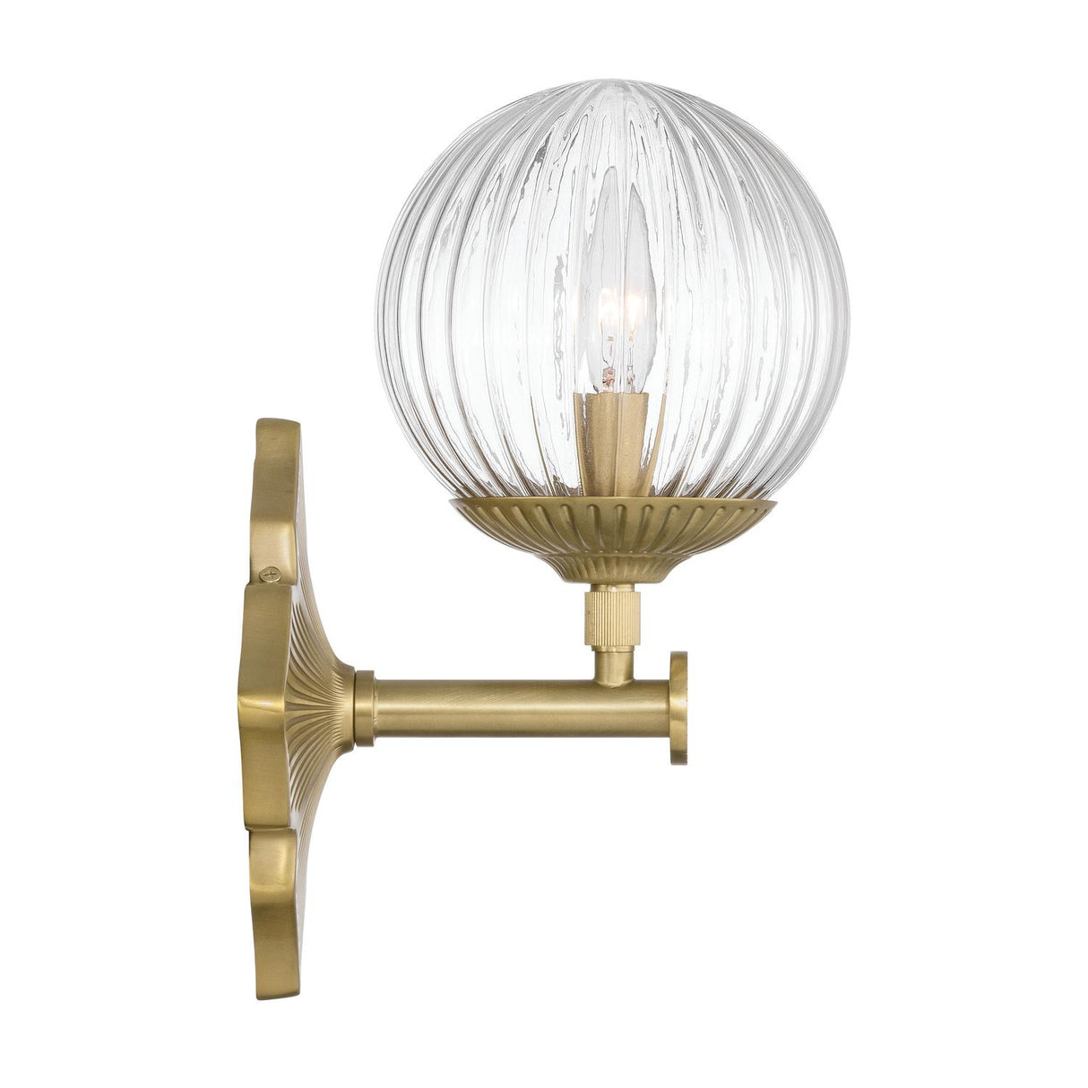 Crystorama Orly 7.5'' Aged Brass Sconce