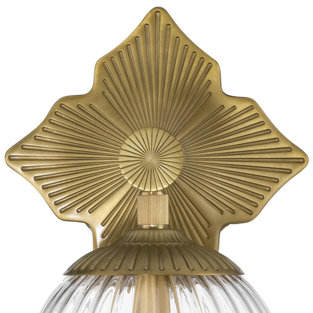 Crystorama Orly 7.5'' Aged Brass Sconce