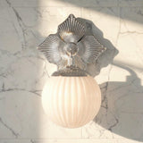 Crystorama Orly 7.5'' Polished Nickel Sconce