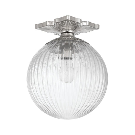 Crystorama Orly 10'' Polished Nickel Semi Flush Mount