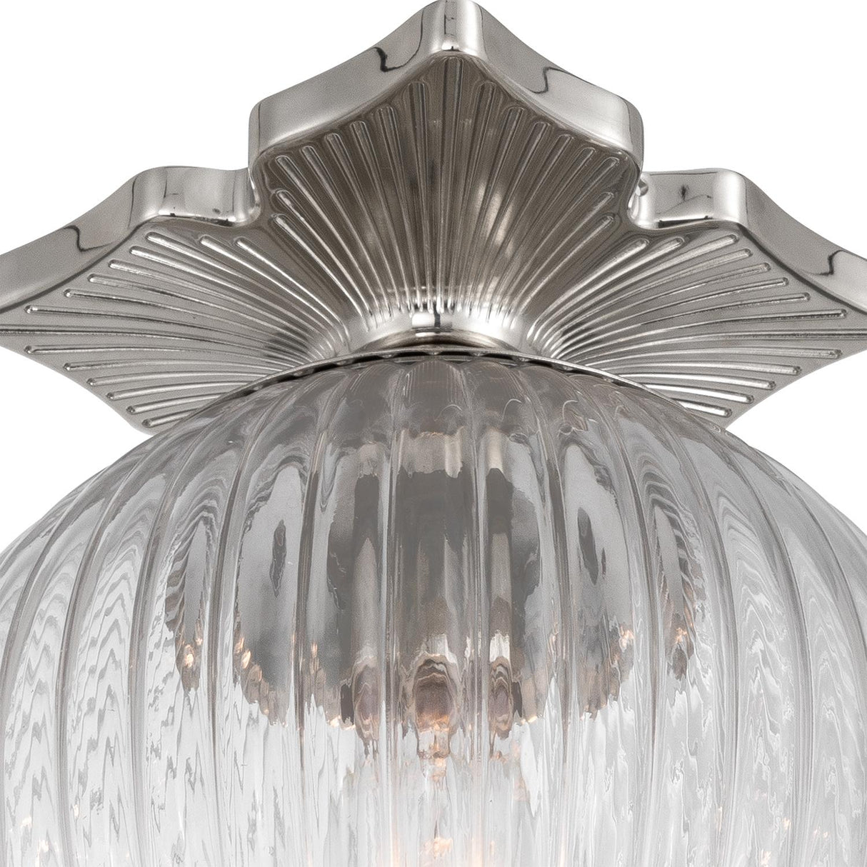 Crystorama Orly 10'' Polished Nickel Semi Flush Mount