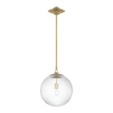 Crystorama Orly 14'' Aged Brass Pendant