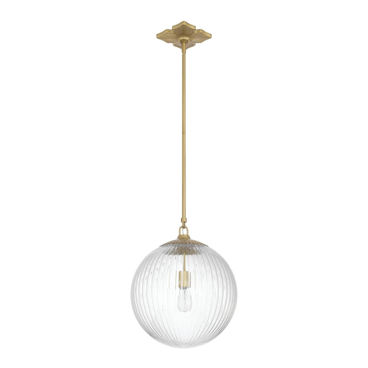 Crystorama Orly 14'' Aged Brass Pendant