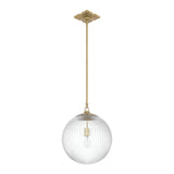 Crystorama Orly 14'' Aged Brass Pendant