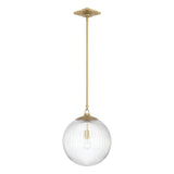 Crystorama Orly 14'' Aged Brass Pendant