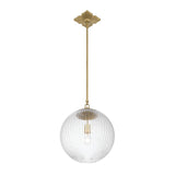Crystorama Orly 14'' Aged Brass Pendant