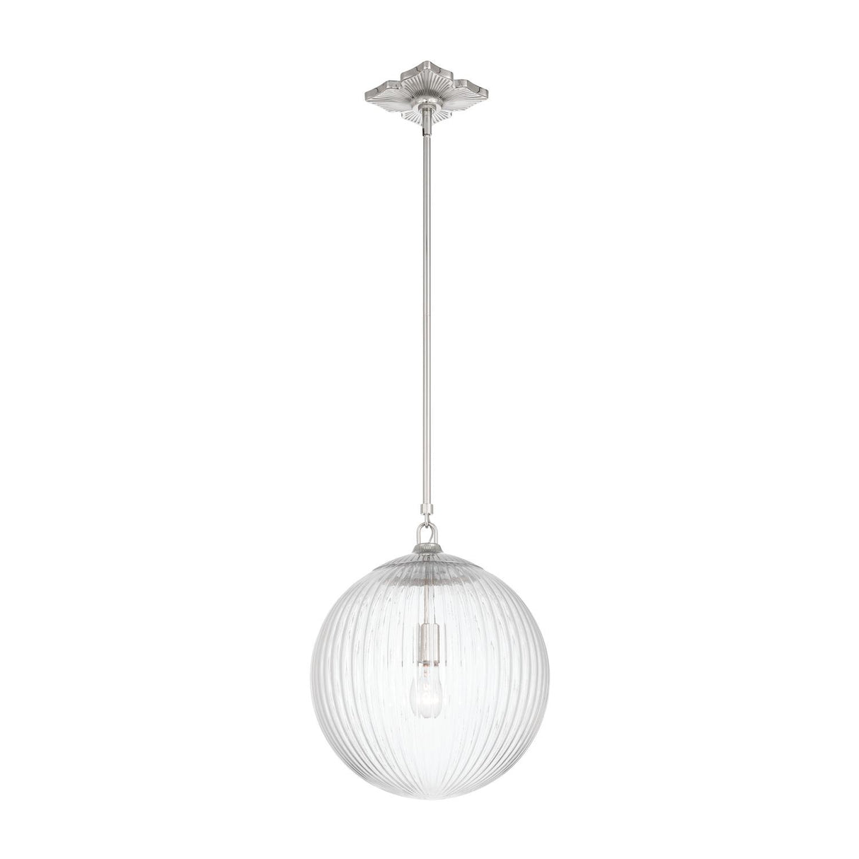 Crystorama Orly 14'' Polished Nickel Pendant
