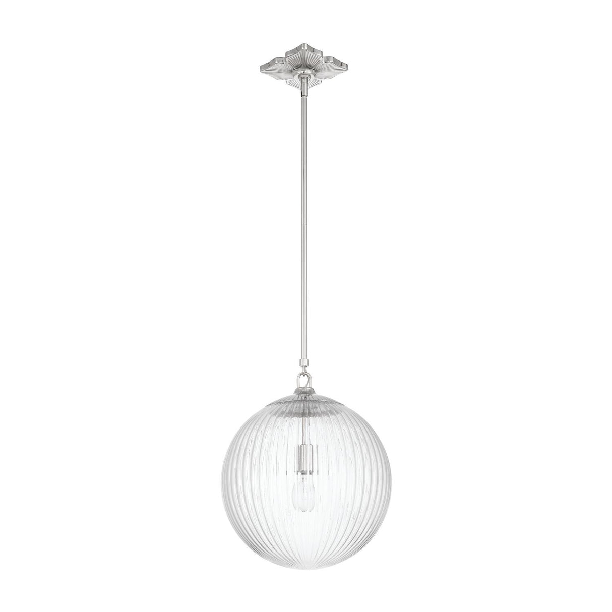 Crystorama Orly 14'' Polished Nickel Pendant