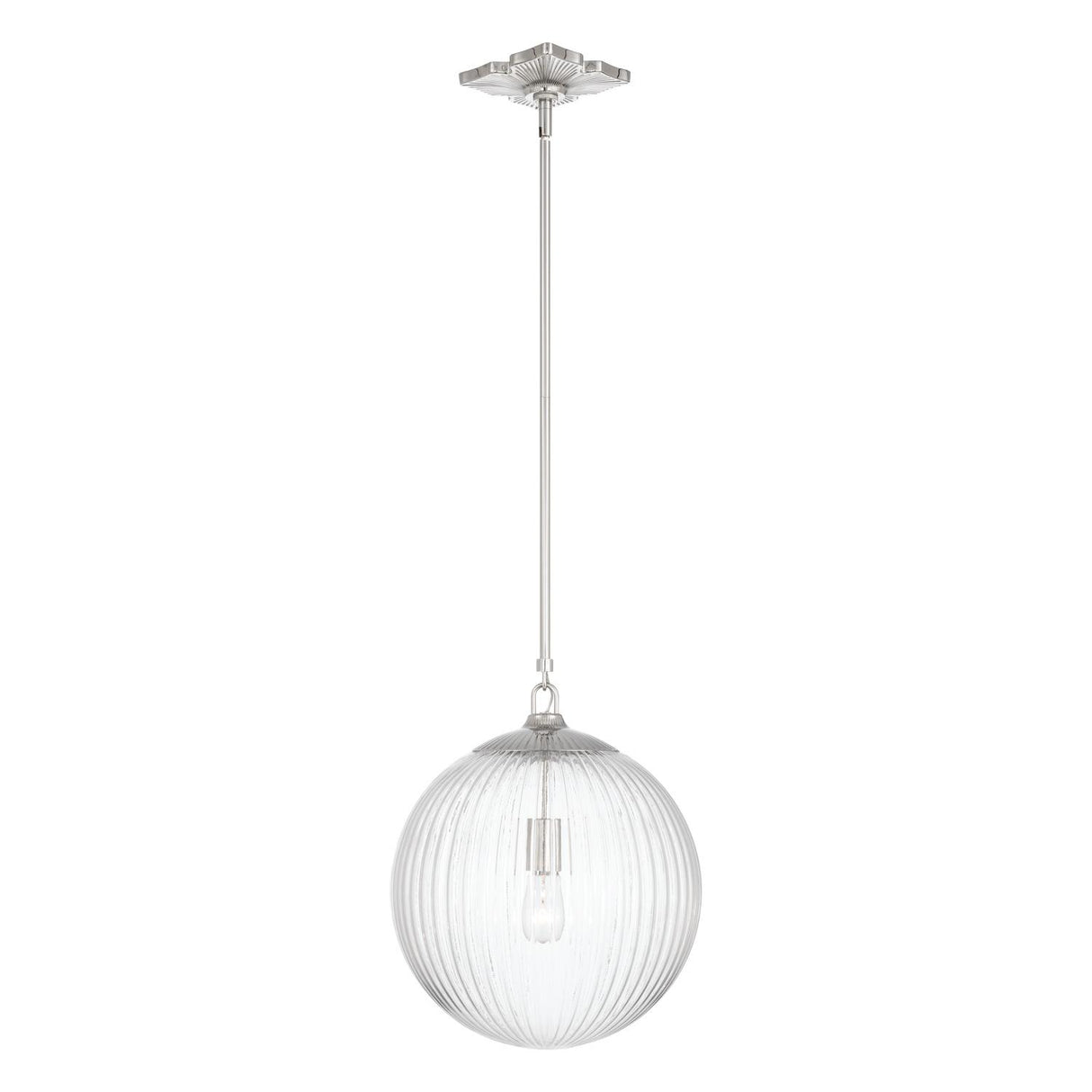 Crystorama Orly 14'' Polished Nickel Pendant