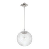 Crystorama Orly 14'' Polished Nickel Pendant