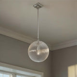 Crystorama Orly 14'' Polished Nickel Pendant