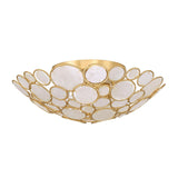 Crystorama Palla 16'' Antique Gold Semi Flush Mount