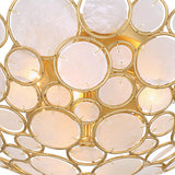 Crystorama Palla 16'' Antique Gold Semi Flush Mount