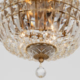 Crystorama Roslyn 10'' Aged Brass Flush Mount